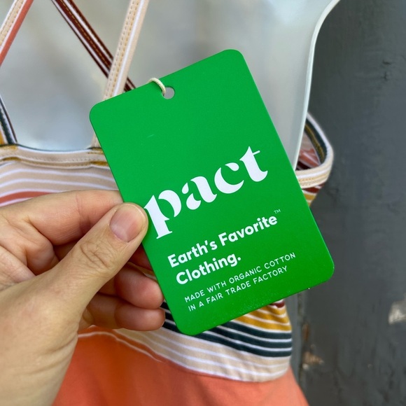 Pact Fit & Flare Strappy dress, BNWT, size M - Picture 10 of 11